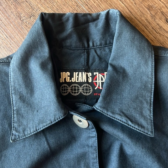 Jean Paul Gaultier Vintage Military Jacket With Pleats Sz 8 - Picture 2 of 3